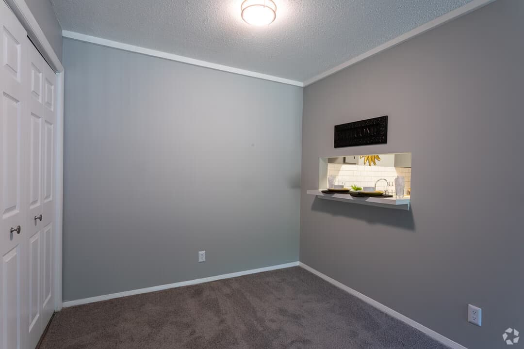 Bright bedroom interior at The Pearl at High Point